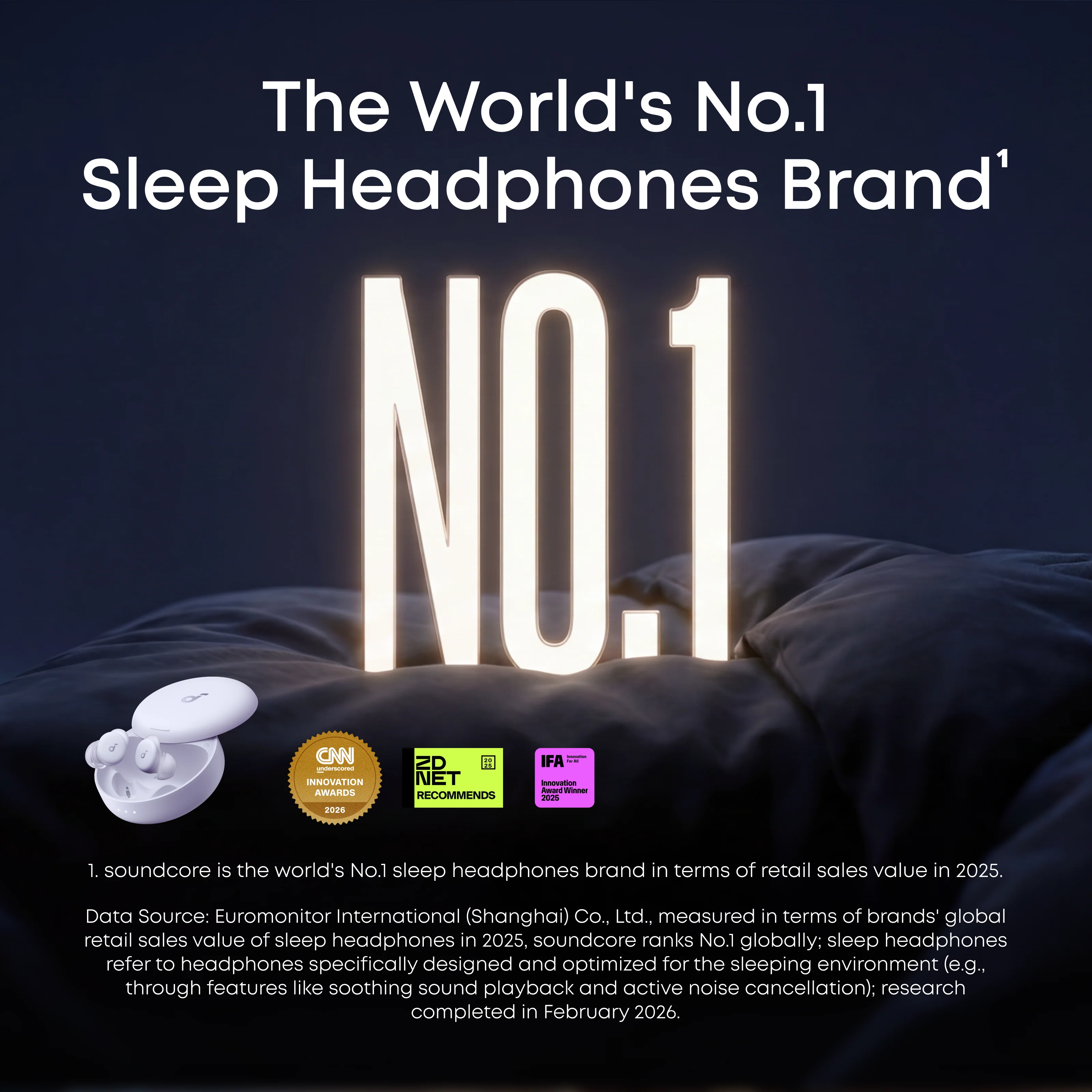 soundcore Sleep A30 Special / Sleep A30 The World's First Sleep Earbuds with a Triple Noise Reduction System - Image 2