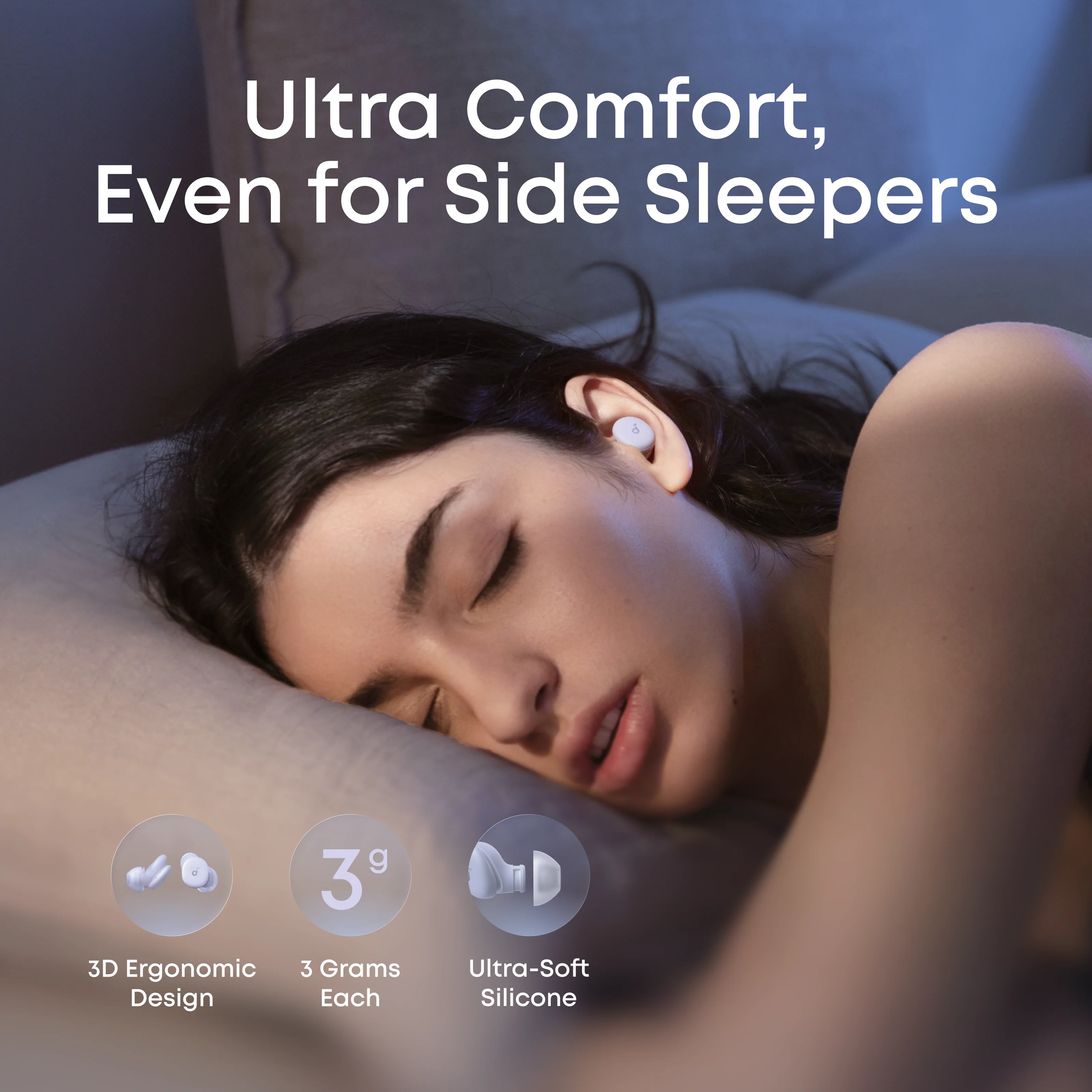 soundcore Sleep A30 Special / Sleep A30 The World's First Sleep Earbuds with a Triple Noise Reduction System - Image 7