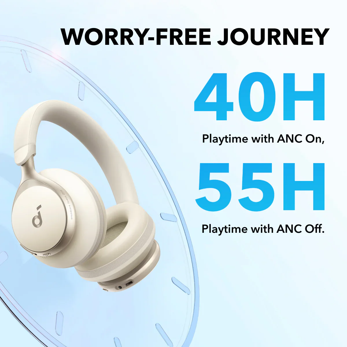 soundcore Space One | Active Noise Cancelling Headphones - Image 11