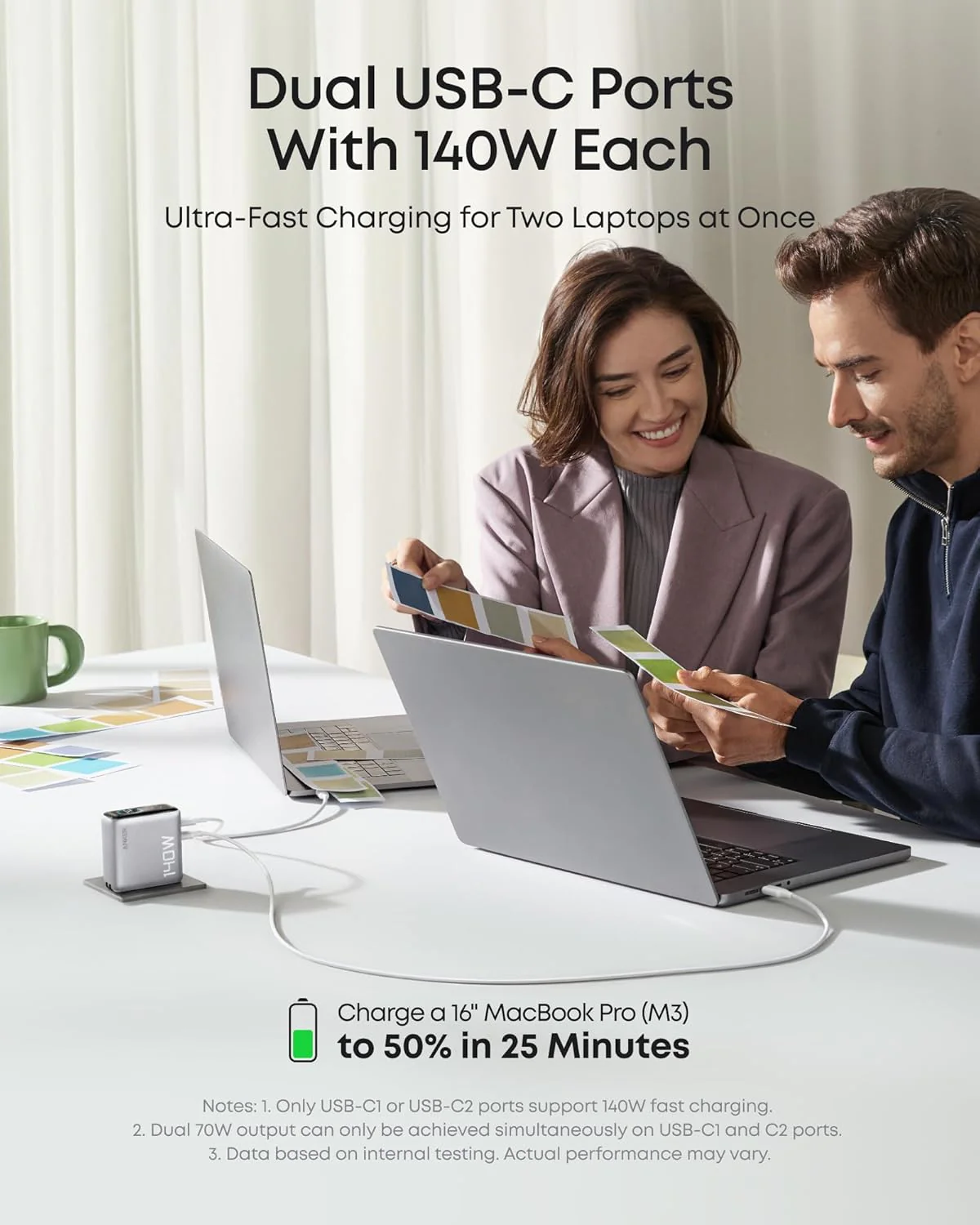 Anker Charger (140W, 4-Port, PD 3.1) with USB-C Cable - Image 9