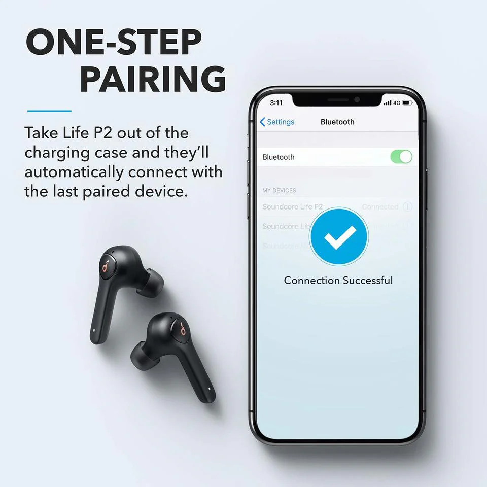 Life P2 | Wireless Earbuds with Microphone - Image 7