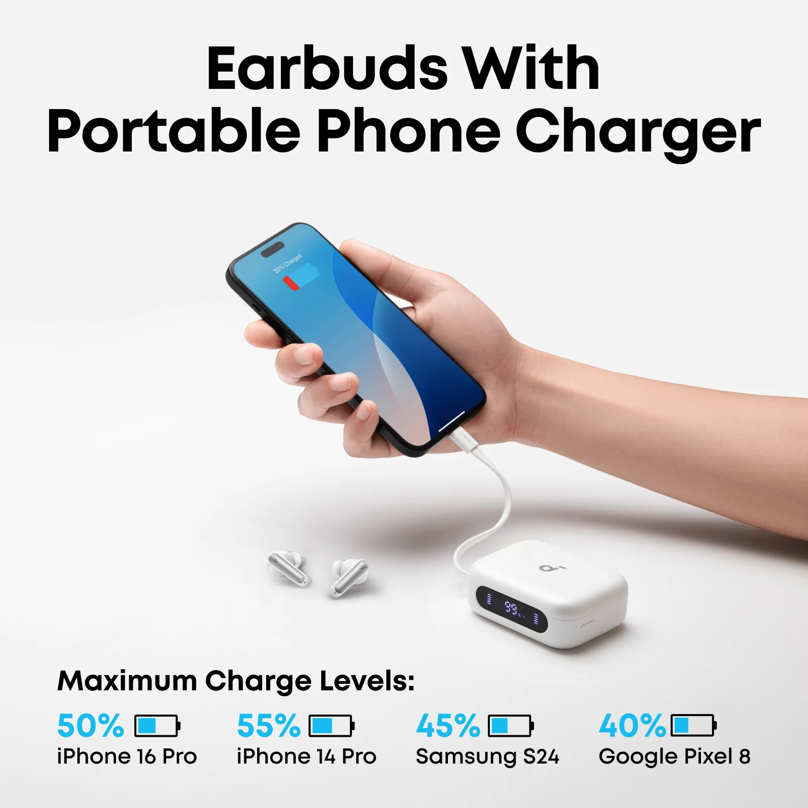 soundcore P41i | Earbuds with Built-In Phone Charging - Image 8