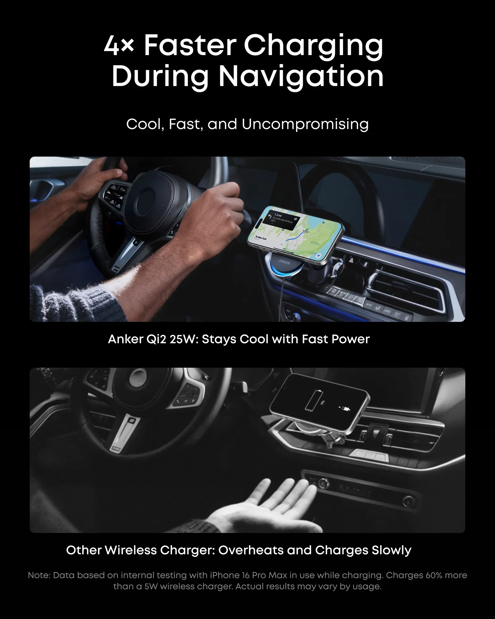 Anker Prime Wireless Car Charger (MagGo, AirCool, Pad) - Image 6