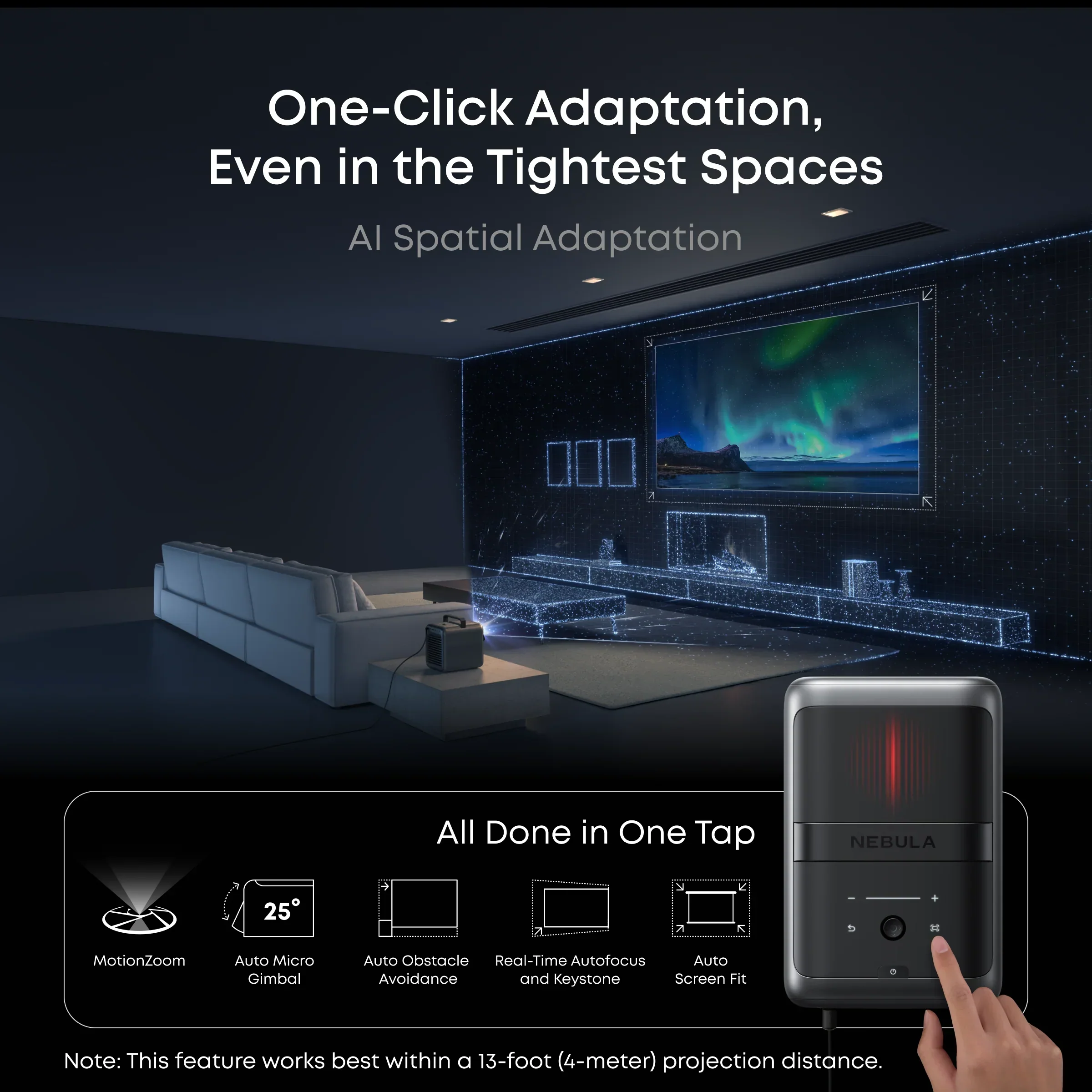 soundcore Nebula X1 | 4K Triple Laser Projector with Micro Gimbal - Image 13