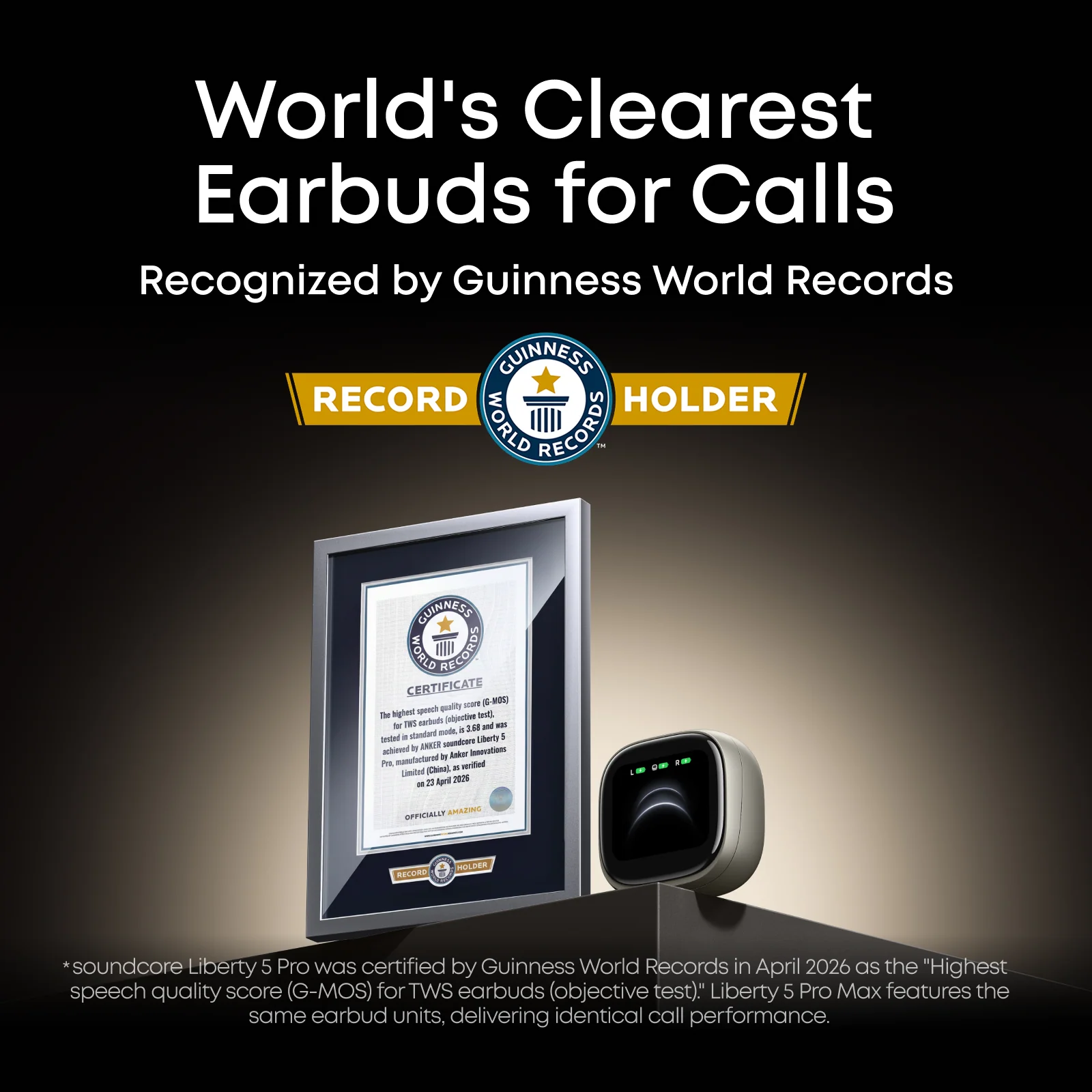 Liberty 5 Pro Max AI Recording Earbuds with Smart Case - Image 3